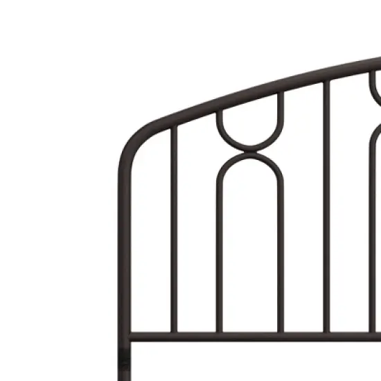 Full/Queen Riverbrooke Metal Arch Scallop Headboard Bronze - Hillsdale Furniture image {6}