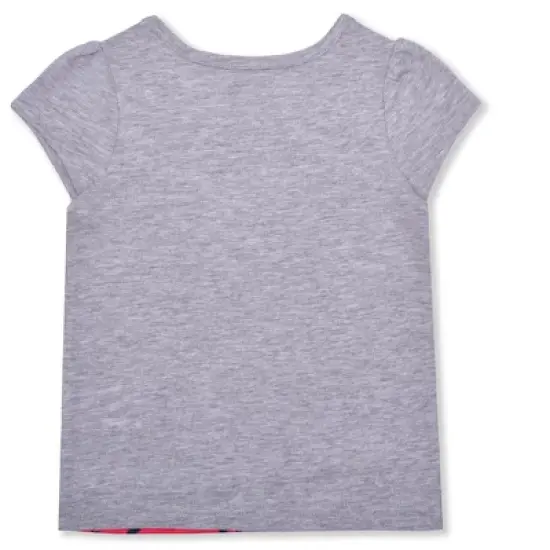 Sesame Street Girl's 3-Pack Elmo Graphic Tee, Zip Up Hoodie and Legging Pant Set for toddler image {2}