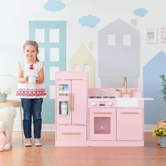 Teamson Kids - Little Chef Charlotte Modern Play Kitchen - Pink image {8}