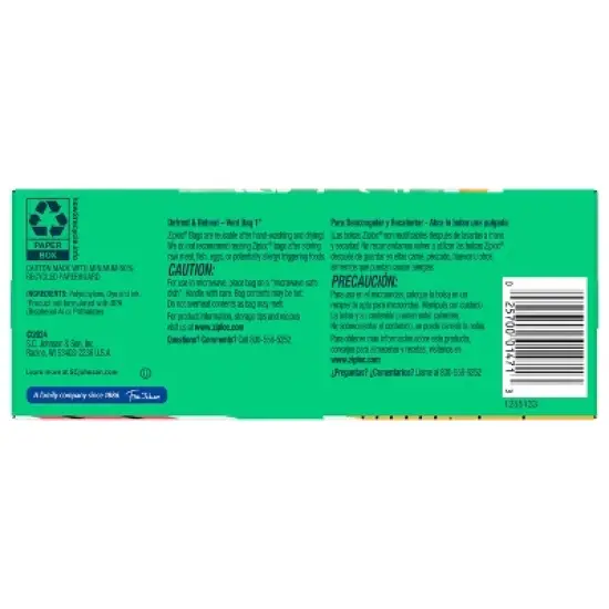 Ziploc Quart Food Storage Bags - 48 ct - Target Exclusive Back to School Designs image {1}