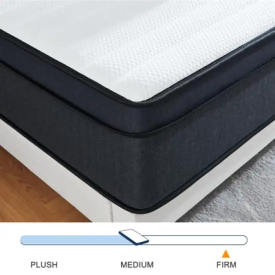 Wuleitex 12 Inches Individual Pocket Coils Hybrid Mattress with Premium Memory Foam & Medium Plush Feeling image {7}