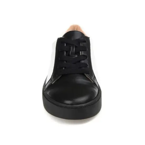 Journee Collection Women's Lynz Medium and Wide Width Two-Tone Lace-Up Sneakers image {5}