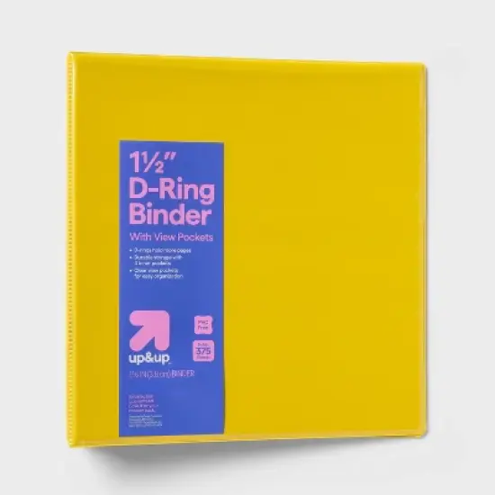 1.5" 3 Ring Binder Clear View - up&up&trade; image {7}