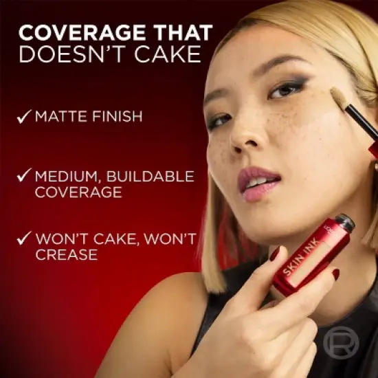 L'Oreal Paris Infallible Skin Ink Matte 2-in-1 Foundation and Concealer - 0.5 fl oz image {6}