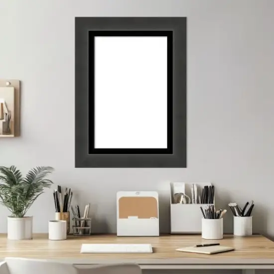 Amanti Art Tuxedo Black Framed Dry Erase Magnetic Board image {5}