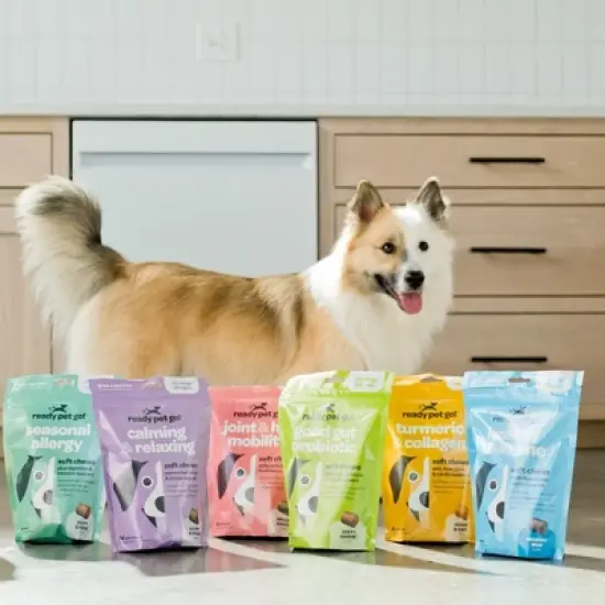 Ready Pet Go Dog Calming Treats for Anxiety & Separation, Herbal Hemp Calming Chews for Dogs Anxiety & Stress Support, Bacon Cheese Flavor, 60 or 90ct image {7}