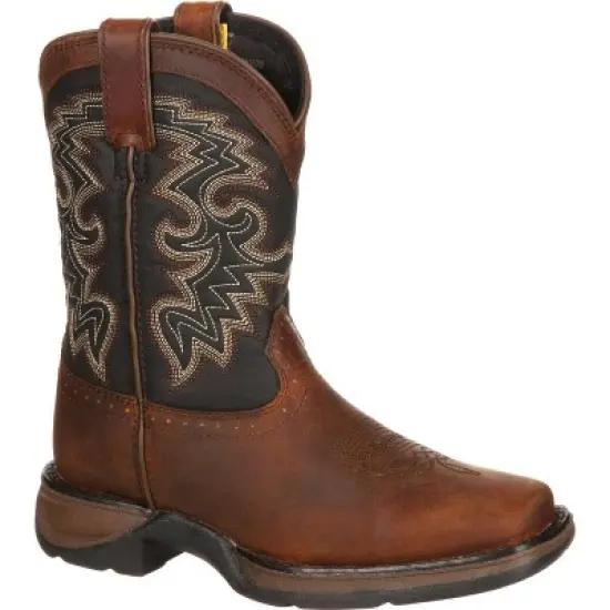LIL' DURANGO Toddler Boys' Tan & Black Western Boot image {7}
