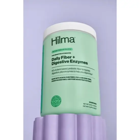Hilma Daily Fiber + Digestive Enzymes Powder - 7.94oz image {8}