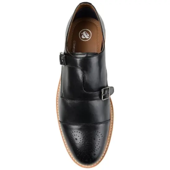 Thomas & Vine Ransom Cap Toe Monk Strap Dress Shoe image {3}