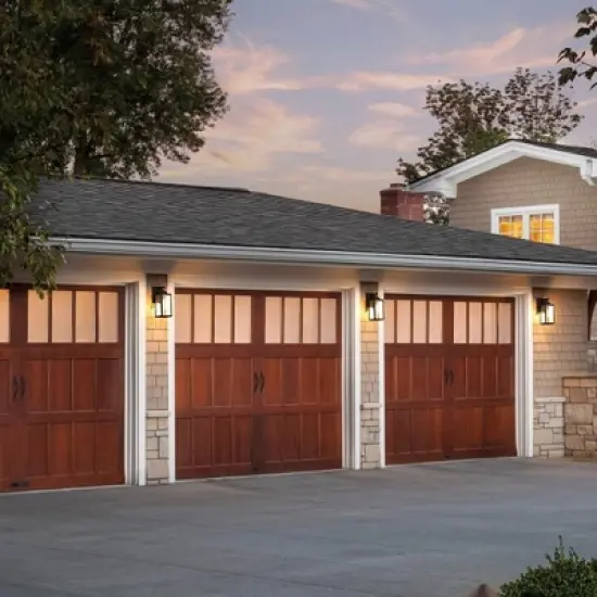 C Cattleya 1-Light Matte Black Dusk to Dawn Outdoor Wall Lantern Sconce with Clear Tempered Glass,2-Pack image {5}