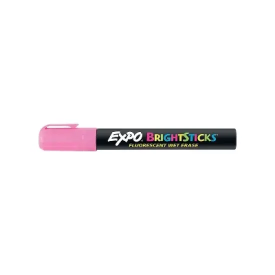 EXPO Bright Sticks Wet-Erase Fluorescent Marker Set Bullet Tip Assorted 14075 image {6}