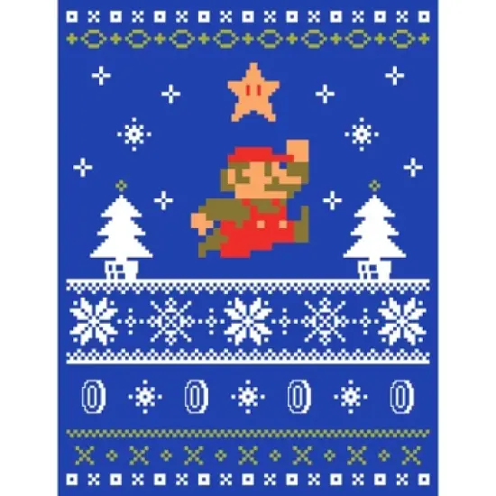 Men's Nintendo Mario Ugly Christmas Sweater Sweatshirt image {1}