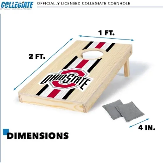 NCAA Ohio State Buckeyes 1'x2' Wood Cornhole Set image {4}