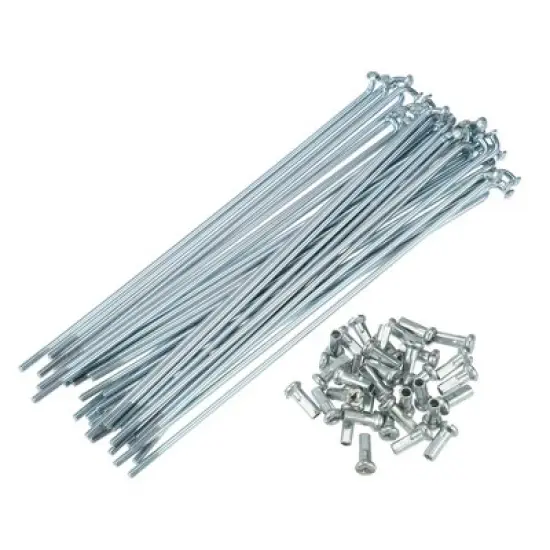 Unique Bargains 14G J Bend Bicycle Steel Spokes 36 Pcs image {7}