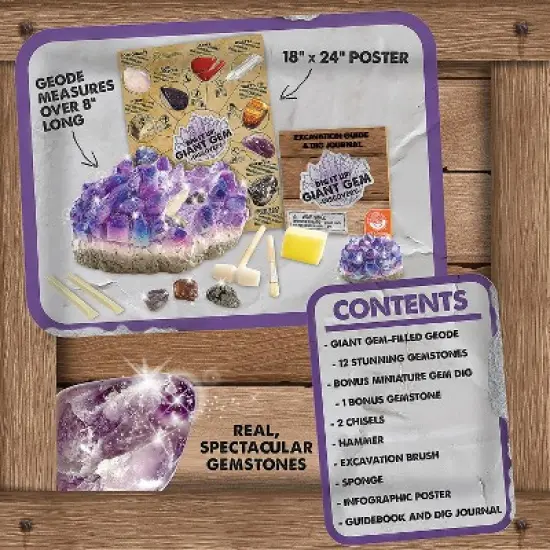 MindWare Dig It Up! Giant Gem Discovery - Science and Nature - 16 Pieces image {2}