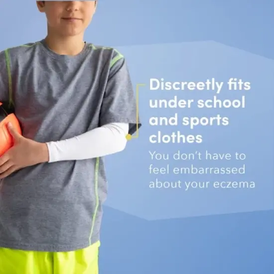 AD Rescue Wear Eczema Clothing for Kids - Arm and Leg Sleeves for Girls and Boys - Itch Relief, Ultra-Soft, and Eco-Friendly -(Small) image {4}