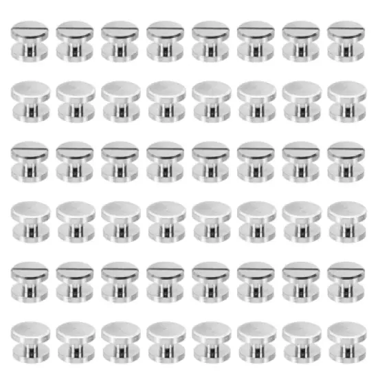 Unique Bargains Brass Leather Belt Scrapbook Binding Kits M5 Chicago Screws 50 Sets image {6}