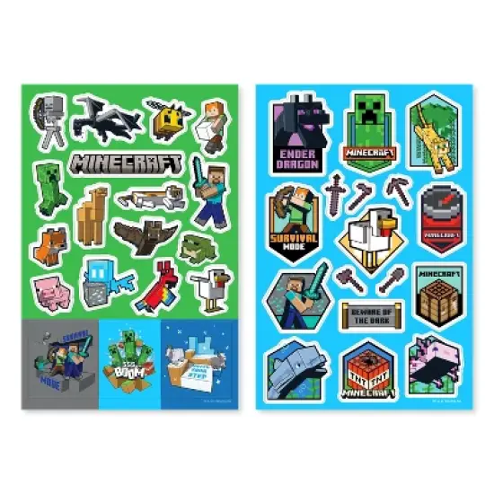 Minecraft 108ct Minecraft Sticker Flip Pack for Kids image {1}