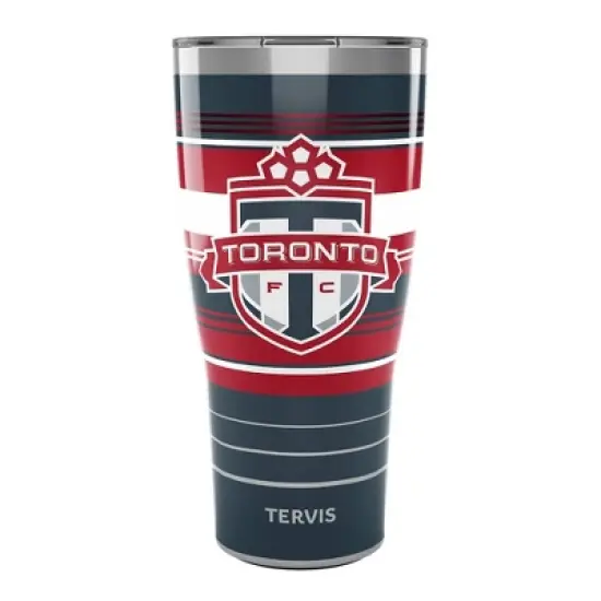 MLS Toronto FC 30oz Hype Stripe Stainless Steel Tumbler image {3}