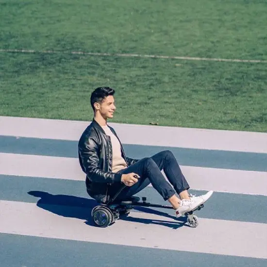 Hover-1 Chrome 2.0 Hoverboard/Buggy Combo - Black image {4}