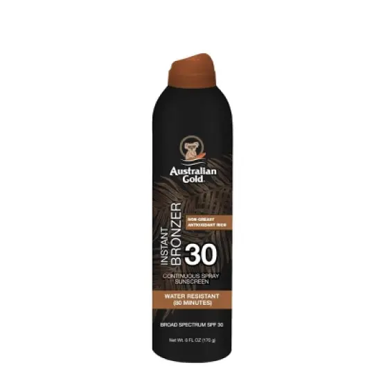 Australian Gold Continuous Spray Sunscreen With Instant Bronzer - 6 fl oz image {9}