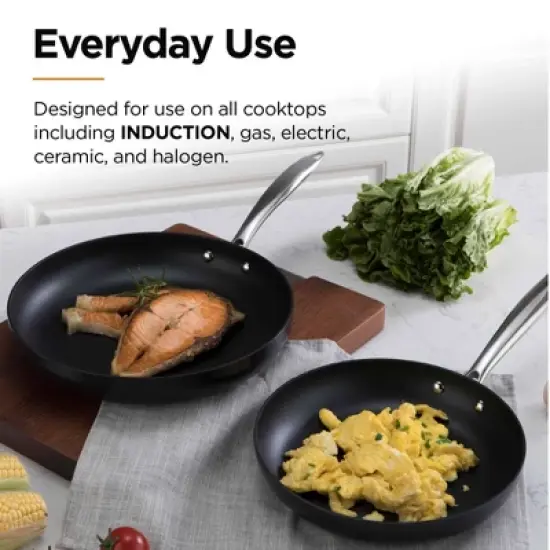 OTHELLO Hard Anodized Frying Pans Nonstick Set  image {2}
