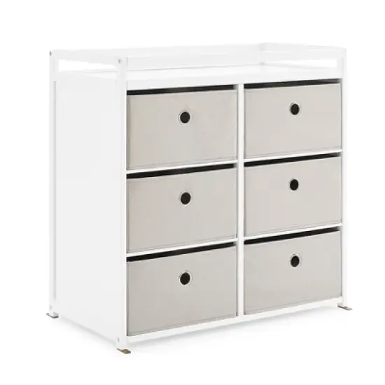 Delta Children Hayes Changing Table with Fabric Bins image {12}