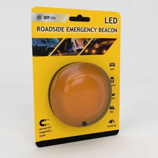 GT-Lite LED Roadside Emergency Beacon Yellow image {1}