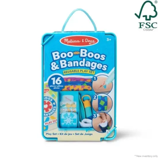 Melissa & Doug Boo-Boos & Bandages Reusable First Aid Pretend Play Set: Creativity Focus with Medical Accessories image {2}