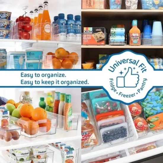 StorageBud Clear Fridge Organizer Bins, Fridge & Freezer Bin Sets image {5}