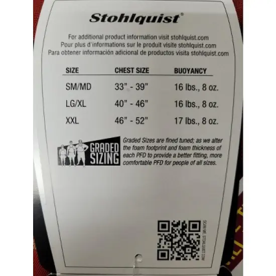 Stohlquist Men's Ebb Lifejacket (PFD) Gray XX-Large (46in - 52in) image {3}
