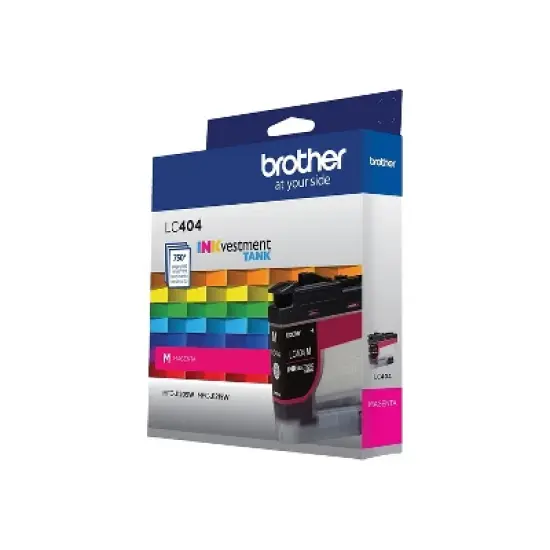 Brother LC404 Magenta Standard Yield Ink Cartridge Prints Up to 750 Pages (LC404MS) image {4}