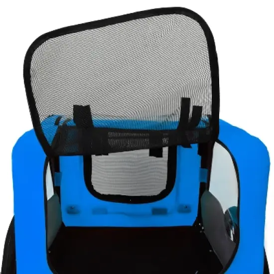 KTMBDW Pet Trailer, Holds Pets Up to 50 or 100 lb, Universal Coupler, Folding Frame, Quick-Release Wheels, Rear Doggy Door, Bike Trailer for Pets image {9}