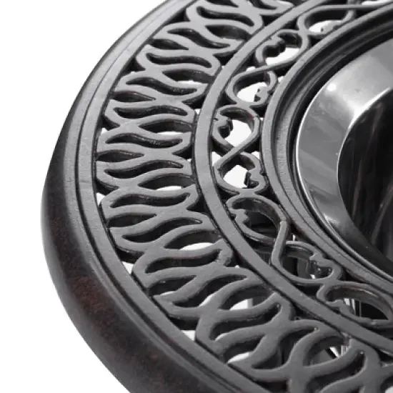 Akoasm Rustproof Aluminum 21 Inch Polypropylene Patio Coffee Table With Removable Ice Bucket image {10}