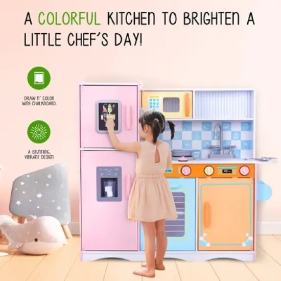 Lil Jumbl Play Kitchen Set for Kids, Toddler Kitchen Playset, Colorful image {3}
