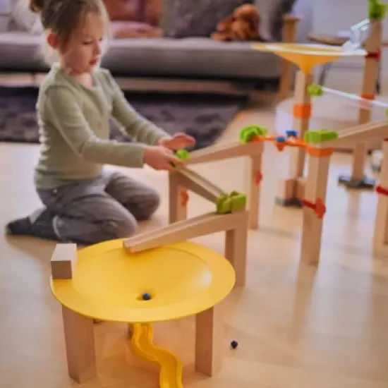 HABA Big Speed Circle - Marble Ball Track Accessory with Wooden Ramp image {5}