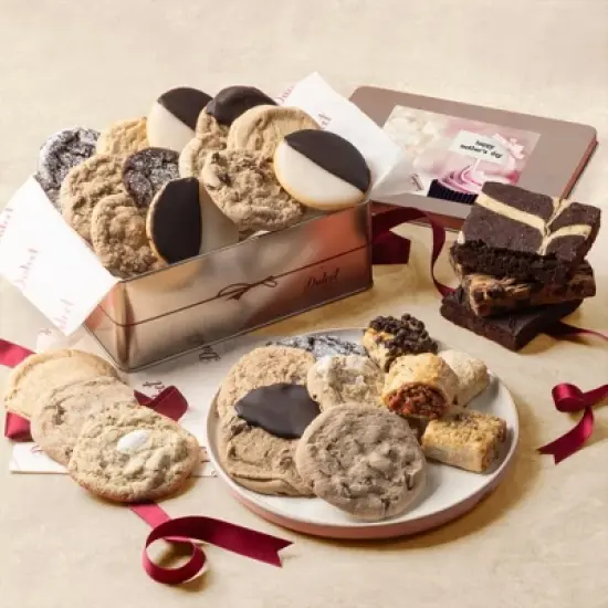 Dulcet Gift Baskets Rugelah, Brownies and Cookies Gift Basket, Gourmet Housewarming Food Gift Baskets for Parents, Friends, Neighbors, Relatives image {21}