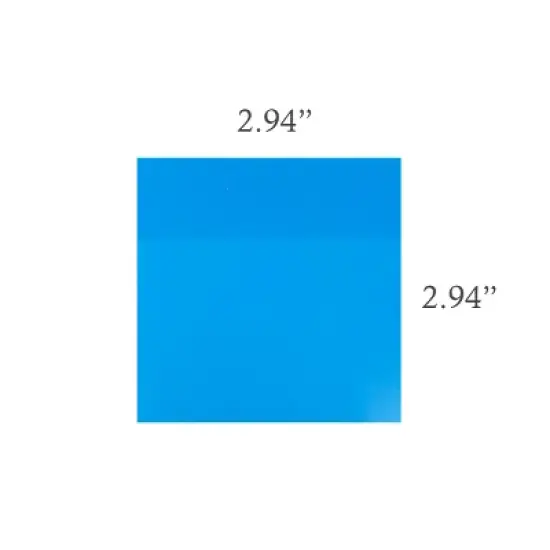 Wrapables Transparent Sticky Notes, Waterproof Self-Adhesive Memos for Home, School, Office (Set of 5), Multicolor image {1}