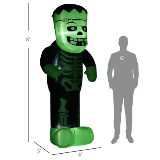 LOVSON Stunning Halloween Decor: Giant Frankenstein Inflatable, Wind and Rain Resistant image {1}
