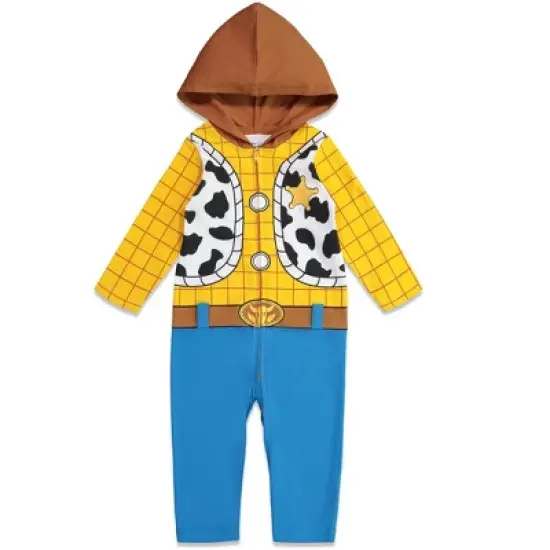Disney Pixar Toy Story Woody Zip Up Costume Coverall Toddler image {12}