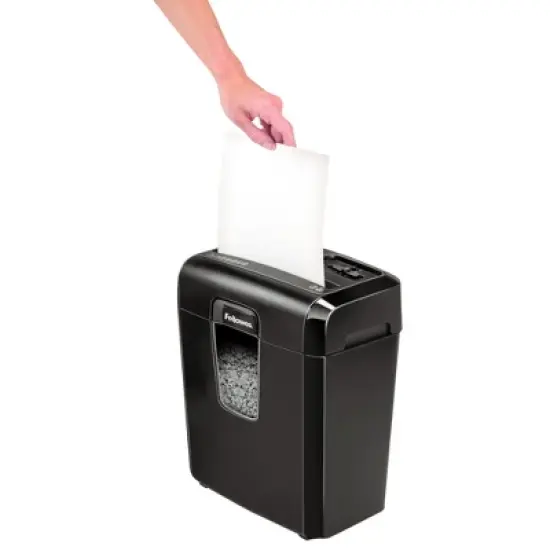 Fellowes MicroCut Shredder with Wastebasket Black image {4}