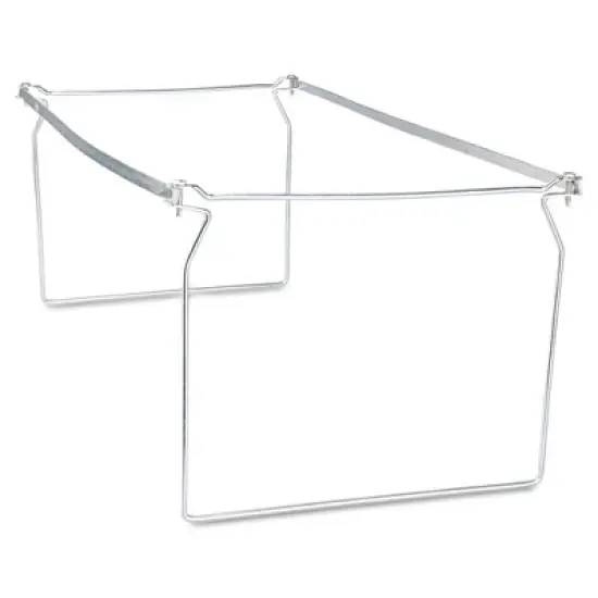 Universal Screw-Together Hanging Folder Frame, Letter Size, 23" to 26.77" Long, Silver image {1}