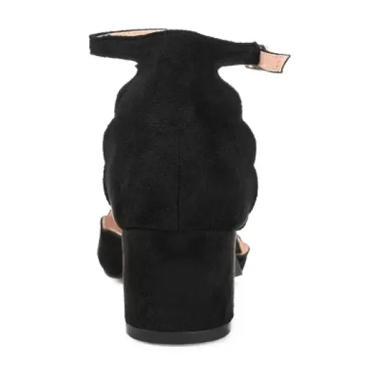 Journee Collection Women's Edna Wide Width Round Toe Low Block Heel Pumps image {2}