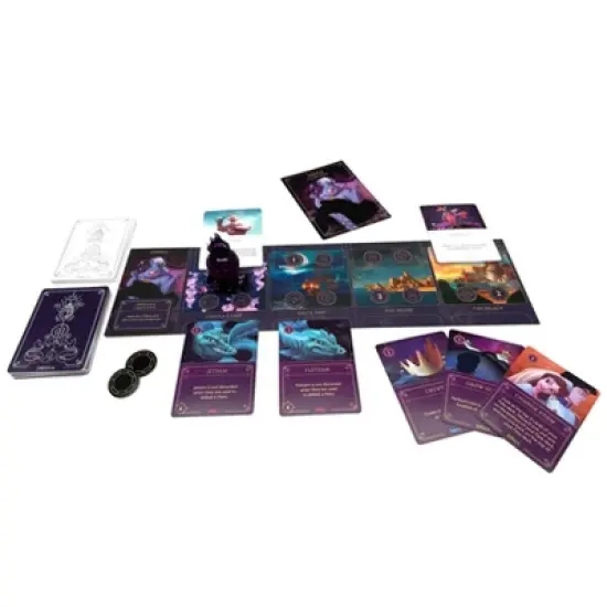 Ravensburger Disney Villainous Introduction to Evil Family Strategy Board Game with Lorcana Foil Trading Card: Creative Thinking, 2-4 Players image {8}