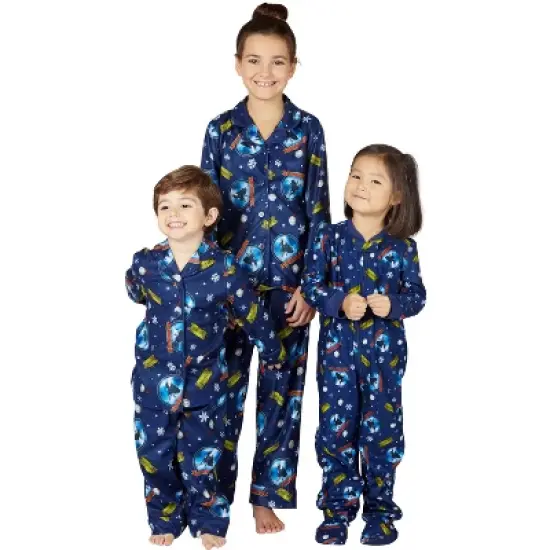 The Polar Express Kids Believe Button-Front Coat Shirt And Pants Pajama Set image {2}