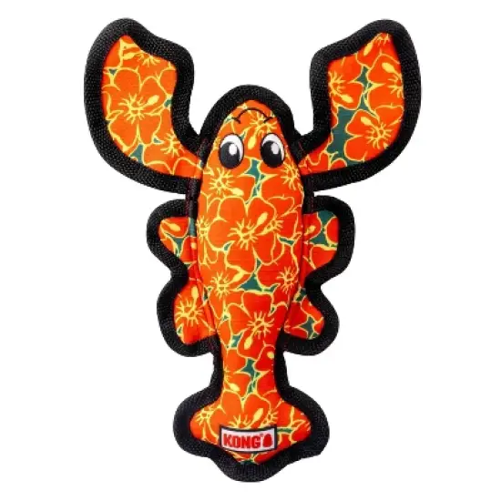 KONG Hibiscus Lobster Ballistic Dog Animal Toy image {4}
