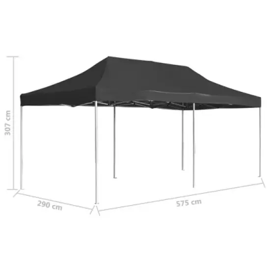 vidaXL Party Tent Anthracite 310 g/m&sup2; Oxford fabric 20 x 10 ft image {7}