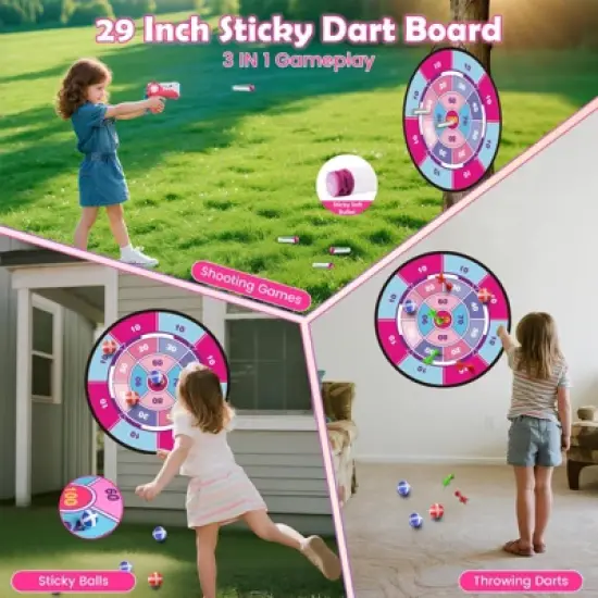 Vatos 2 Pack Bow and Arrow Toy for Kids Outdoor Activity Toys Birthday for Girls Aged 5-12 Years image {2}