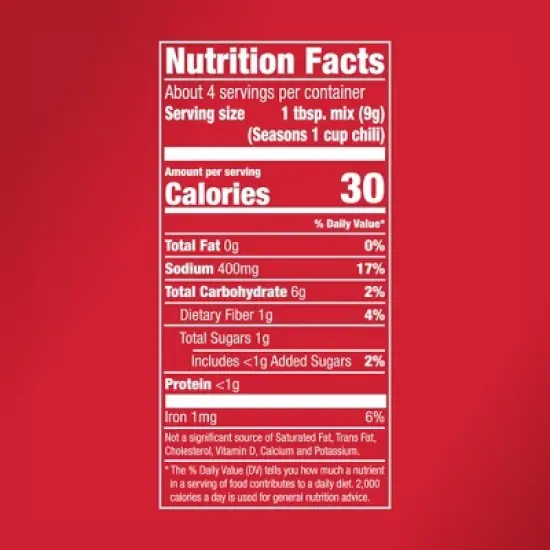McCormick Mild Chili Seasoning Mix - 1.25oz image {10}