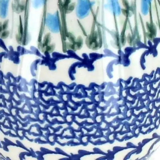 Blue Rose Polish Pottery 1583 Vena Cream & Sugar Set image {2}